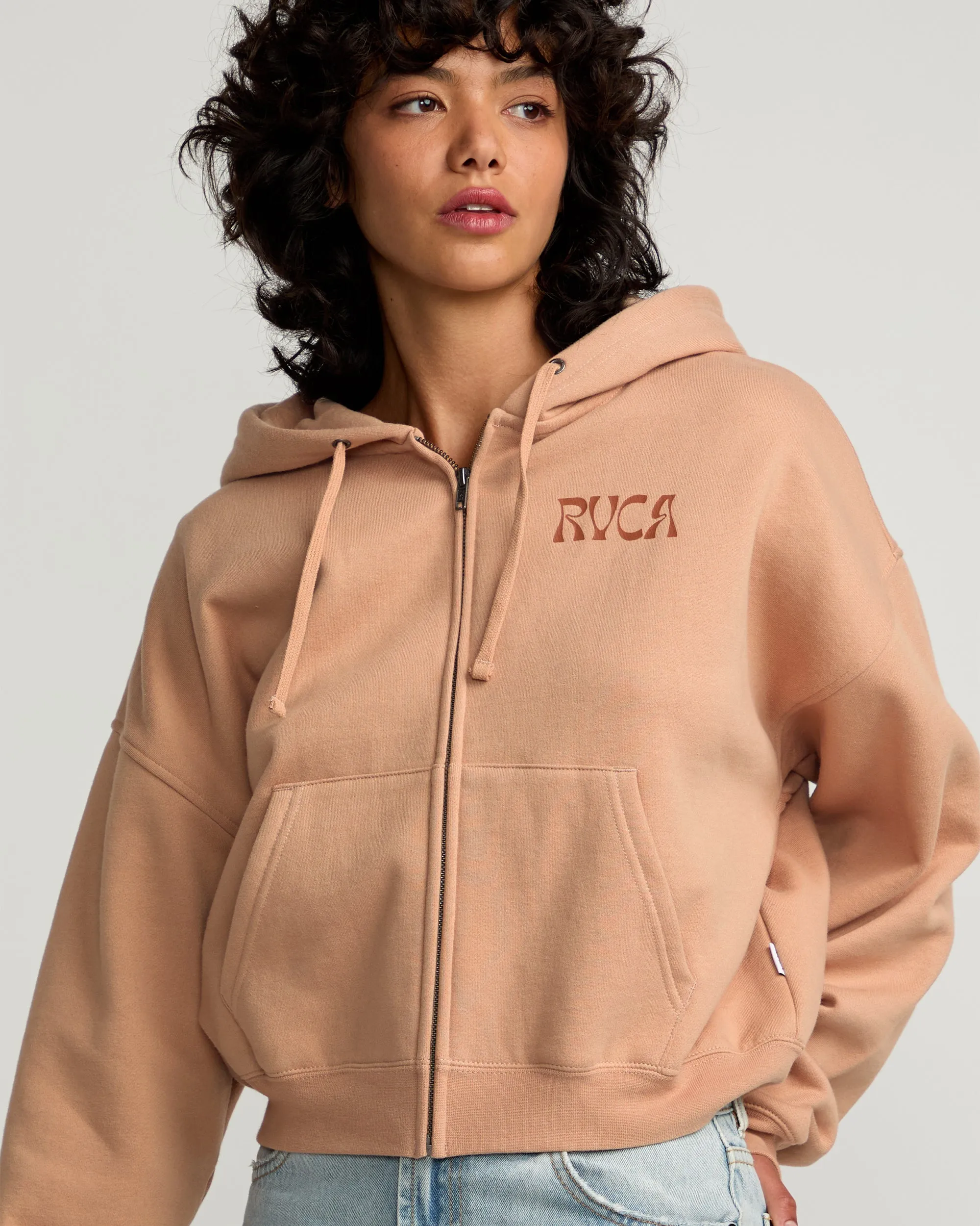 Court Zip Hoodie - Warm Taupe