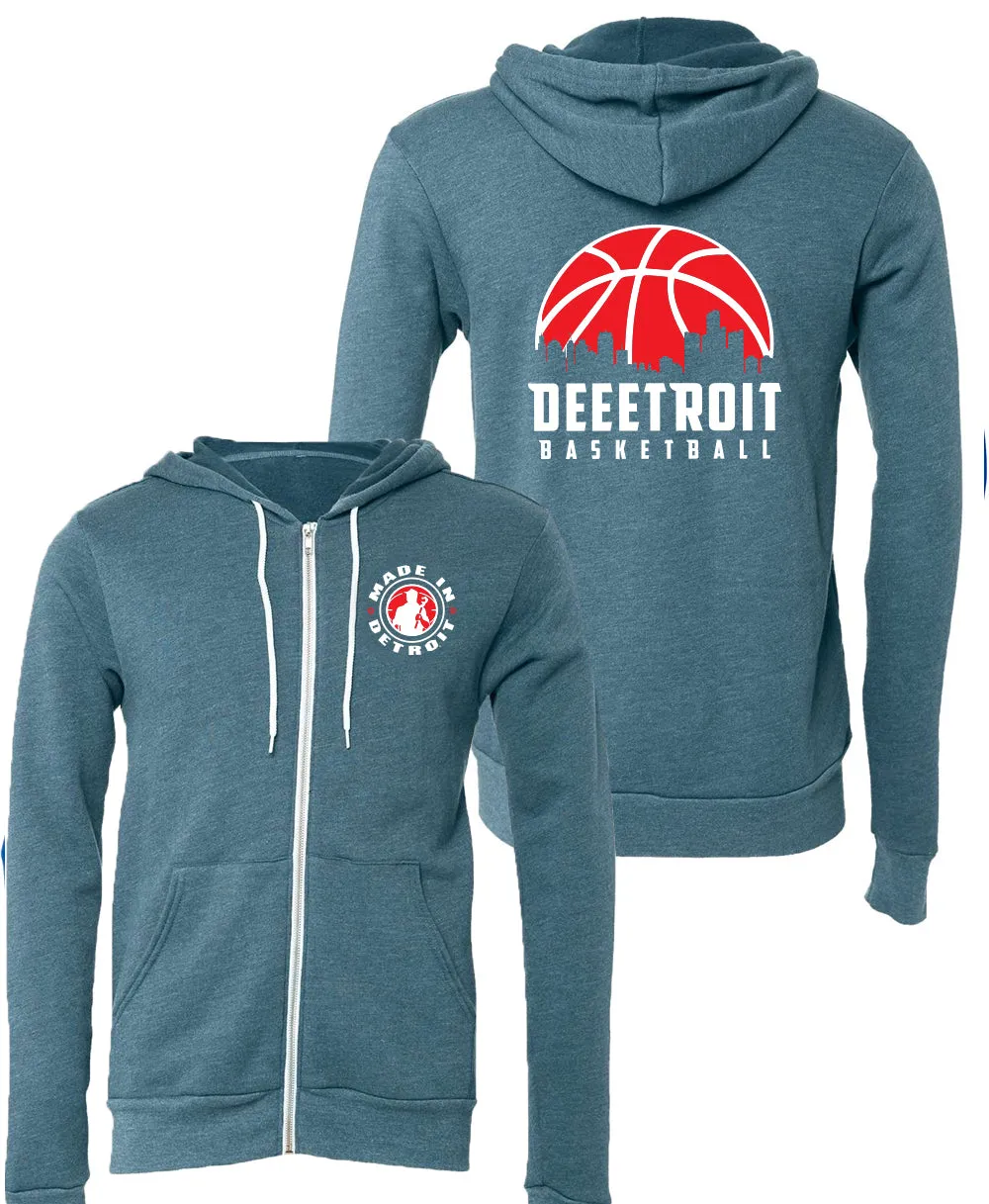 Deeetroit Basketball Zip Up
