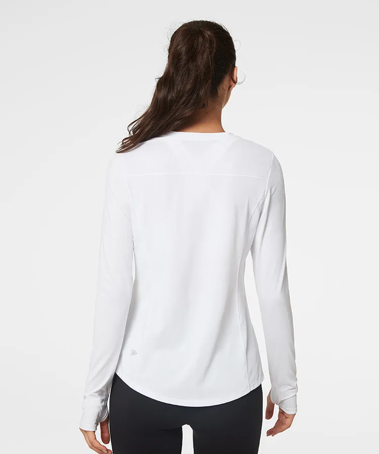 Echo Light Jacquard Mesh T-shirt | Women's Long Sleeve T-shirt