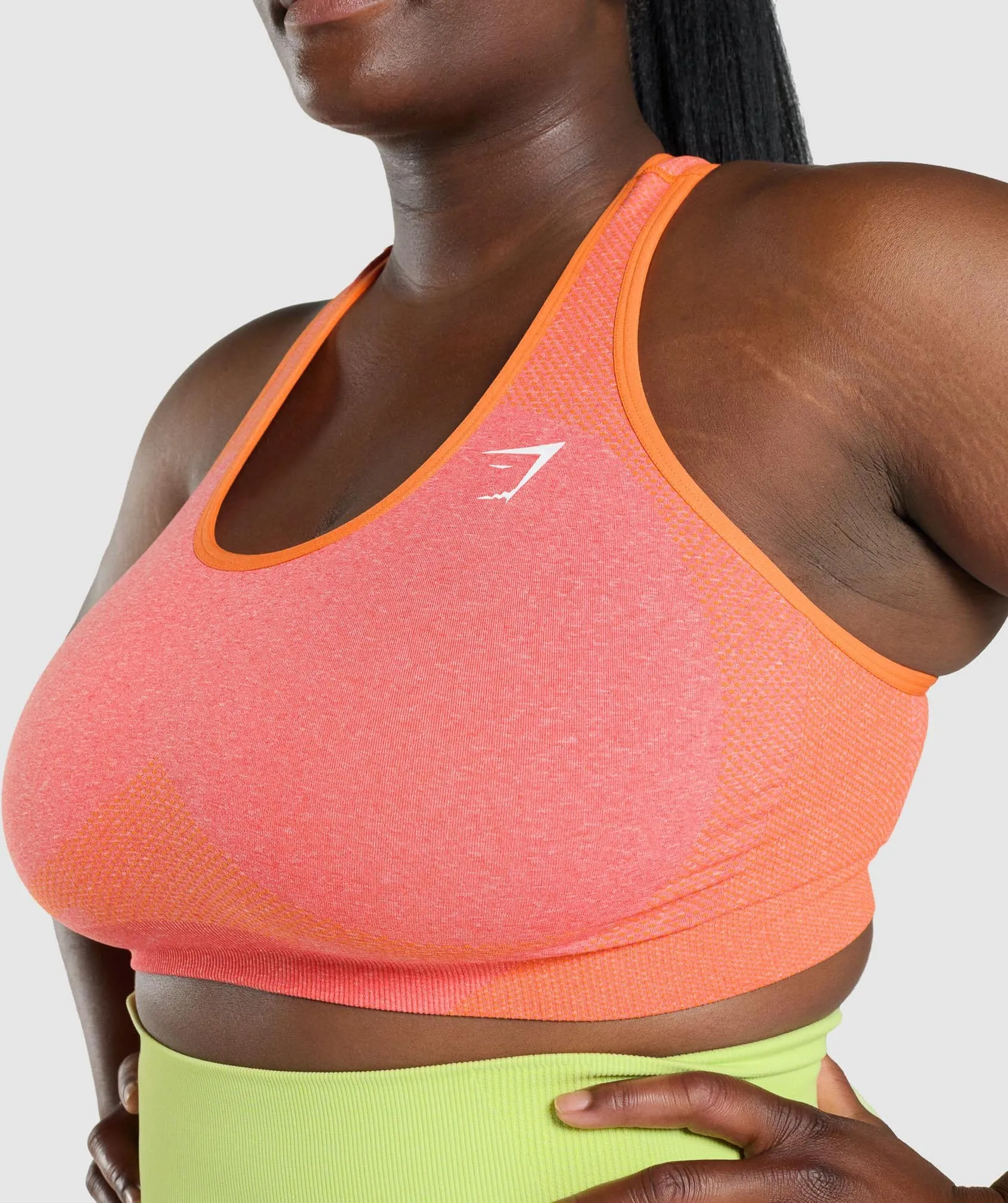 Gymshark Vital Seamless 2.0 Sports Bra - Orange Marl