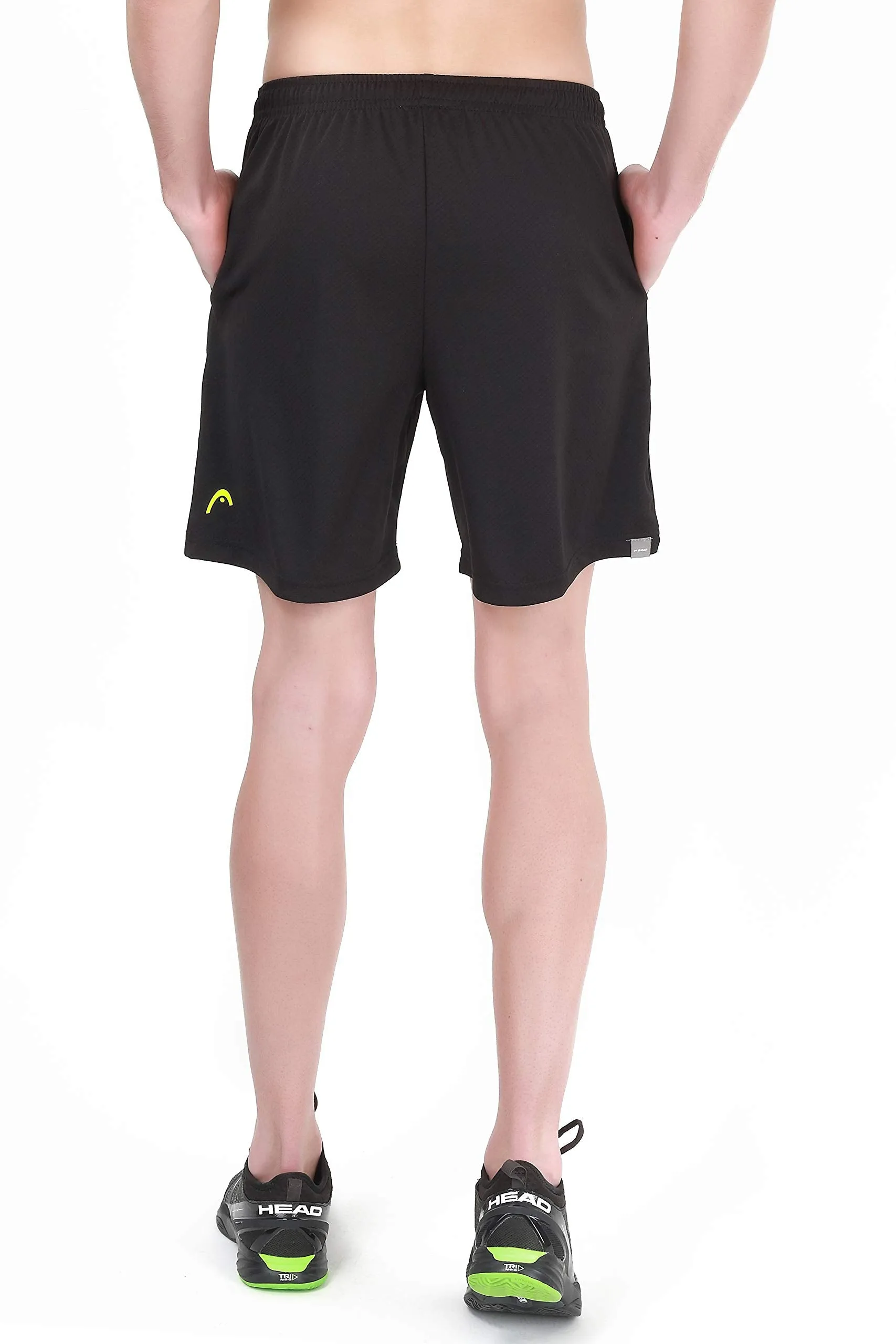 HBS-1092 Polyester Badminton Shorts for Mens | Size - Medium | Colour - Black