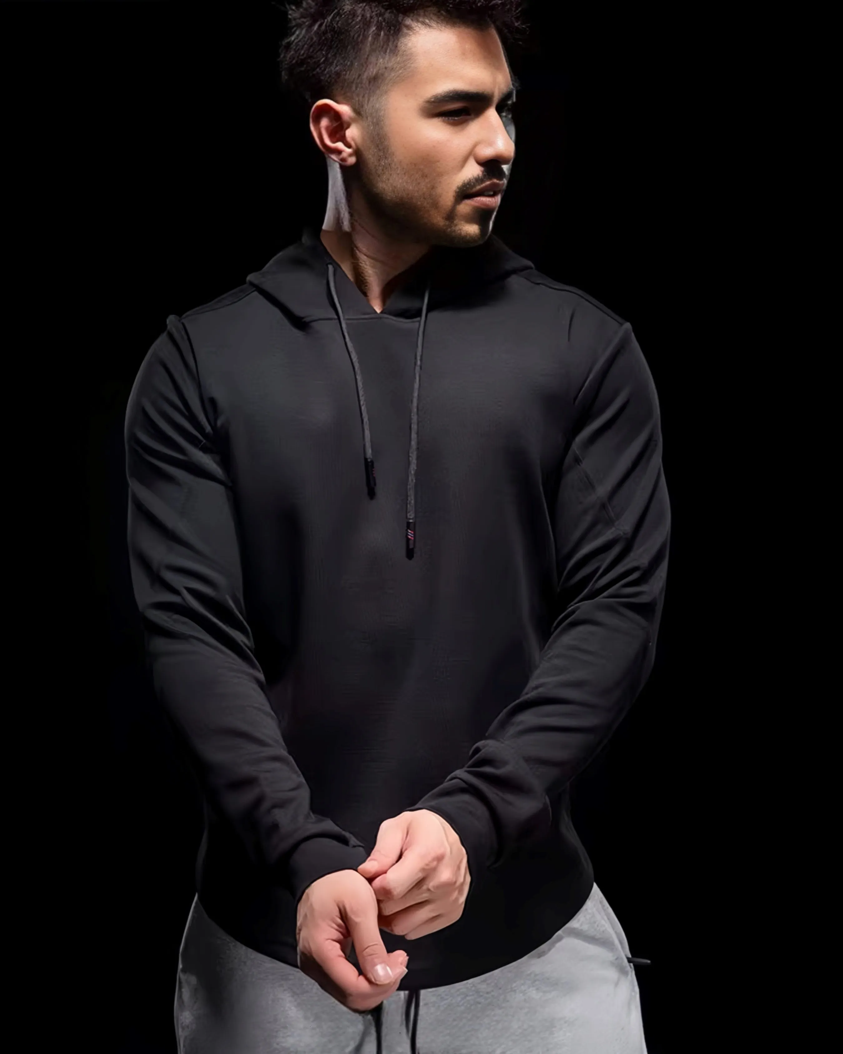 Kore Curve hem  Muscle fit  Hoodie Workout Heat Tech Gear