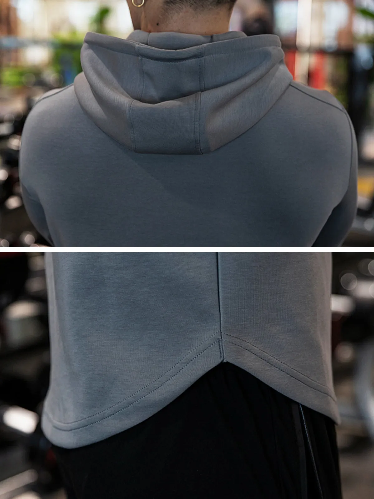 Kore Curve hem  Muscle fit  Hoodie Workout Heat Tech Gear