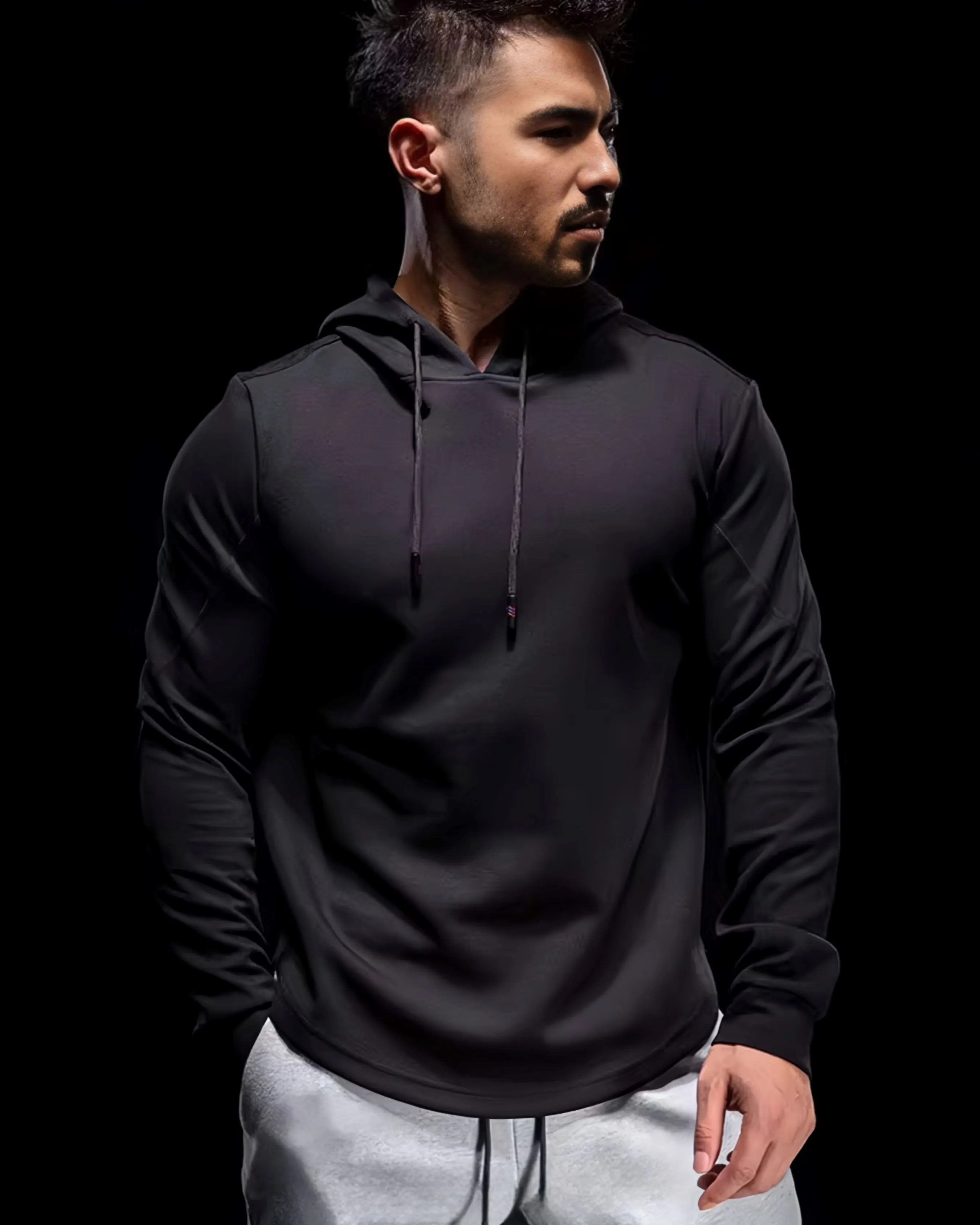 Kore Curve hem  Muscle fit  Hoodie Workout Heat Tech Gear