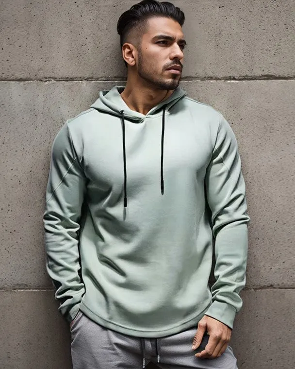 Kore Curve hem  Muscle fit  Hoodie Workout Heat Tech Gear