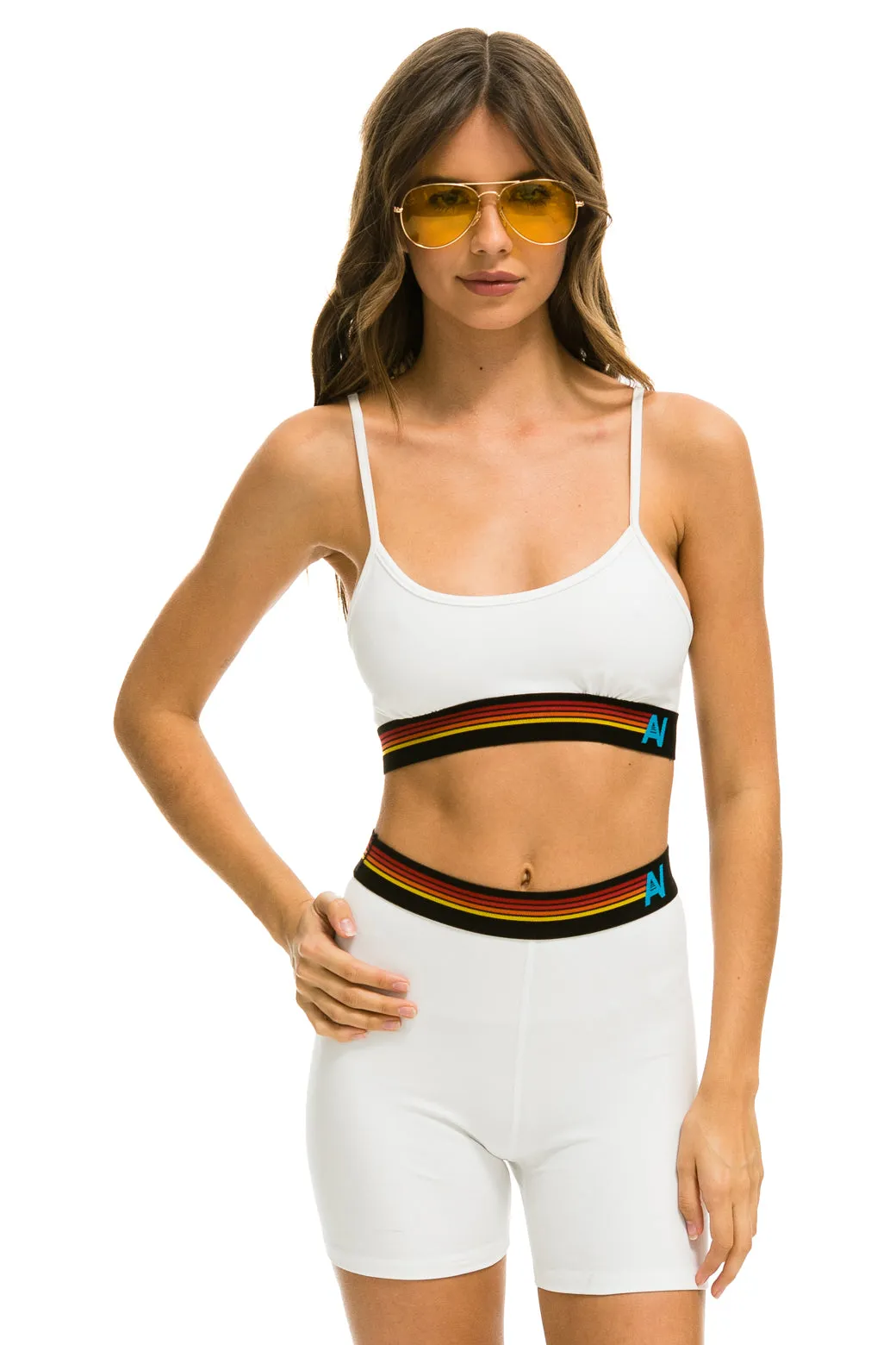 LOGO ADJUSTABLE BRALETTE - WHITE