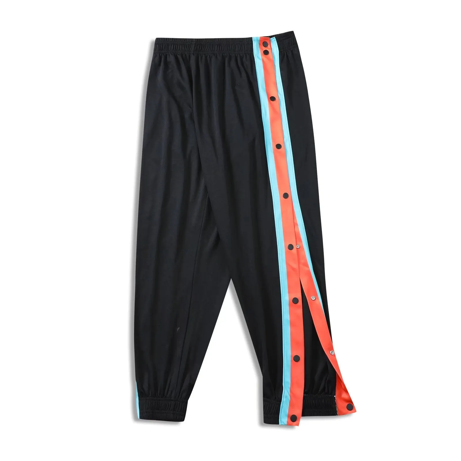 Men and Women Sports Trousers Male Basketball Training Full Open-breasted Autumn Loose Plue Size Buckle Foot Appearance Side