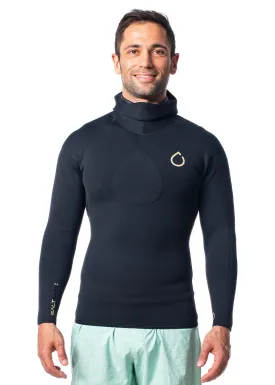 SALT Mens 2.5mm Long Sleeve Hooded Wetsuit Top
