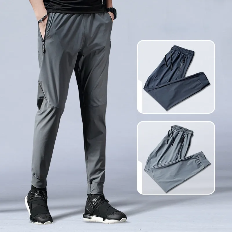 Summer Quick Dry Trousers Men Sports Running Pants pant Training sport Pants Elasticity Legging jogging Gym Trousers